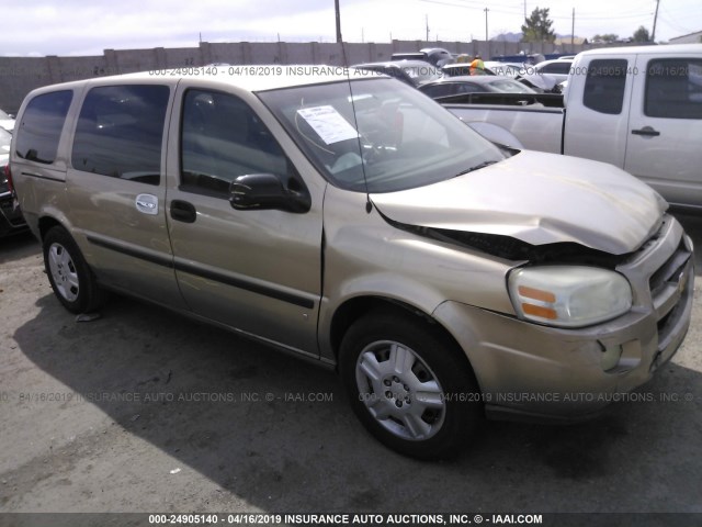 1GNDV23L06D112486 - 2006 CHEVROLET UPLANDER LS TAN photo 1