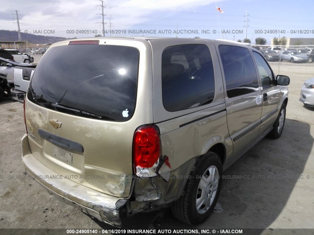 1GNDV23L06D112486 - 2006 CHEVROLET UPLANDER LS TAN photo 4