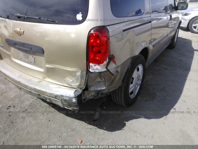 1GNDV23L06D112486 - 2006 CHEVROLET UPLANDER LS TAN photo 6