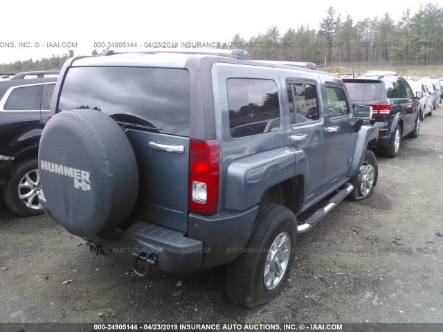 5GTDN136268290592 - 2006 HUMMER H3 GRAY photo 4