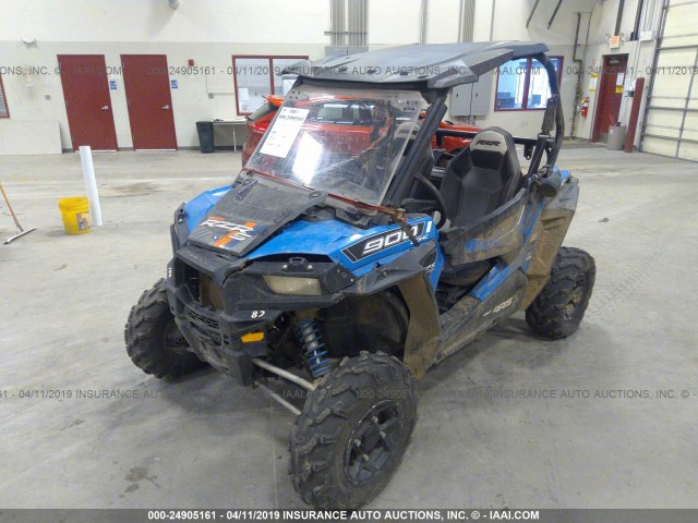 3NSVBE870FF430411 - 2015 POLARIS RZR S 900 EPS BLUE photo 2