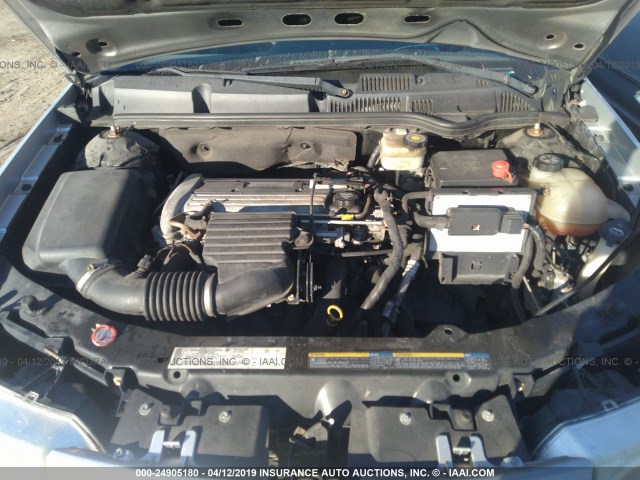 1G8AK52F44Z169415 - 2004 SATURN ION LEVEL 3 SILVER photo 10