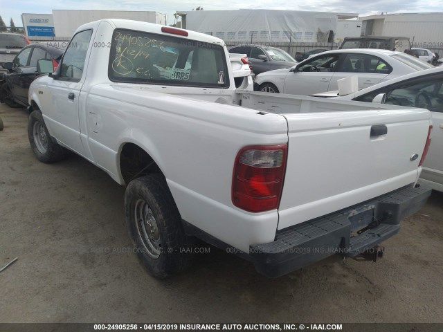 1FTYR10U94PA87069 - 2004 FORD RANGER WHITE photo 3