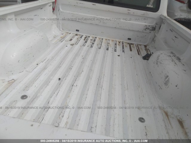 1FTYR10U94PA87069 - 2004 FORD RANGER WHITE photo 8