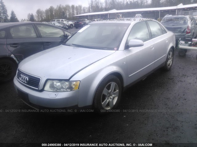 WAULT68E42A259933 - 2002 AUDI A4 3.0 QUATTRO SILVER photo 2