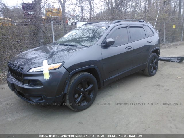 1C4PJMCS7GW225989 - 2016 JEEP CHEROKEE LATITUDE GRAY photo 2