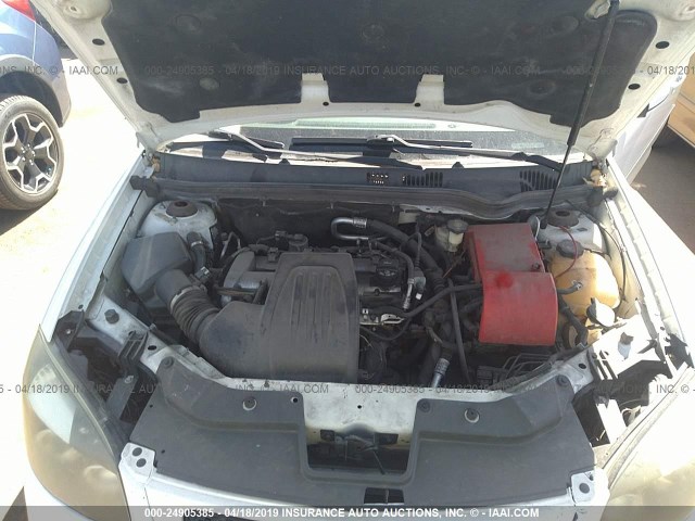 1G2AL18FX87128974 - 2008 PONTIAC G5 WHITE photo 10