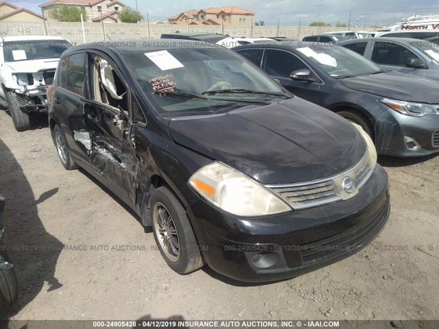 3N1BC13E17L401733 - 2007 NISSAN VERSA S/SL BLACK photo 1