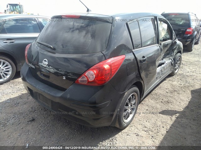 3N1BC13E17L401733 - 2007 NISSAN VERSA S/SL BLACK photo 4