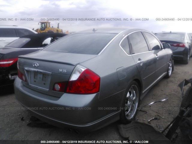 JNKAY01E16M112197 - 2006 INFINITI M35 SPORT GREEN photo 4