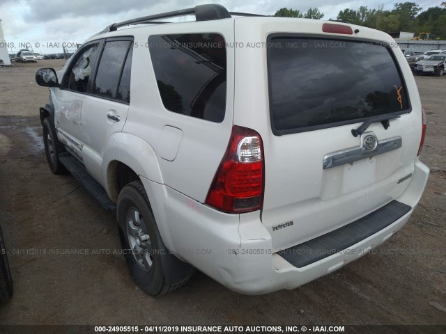 JTEZU14R370094729 - 2007 TOYOTA 4RUNNER SR5/SPORT WHITE photo 3