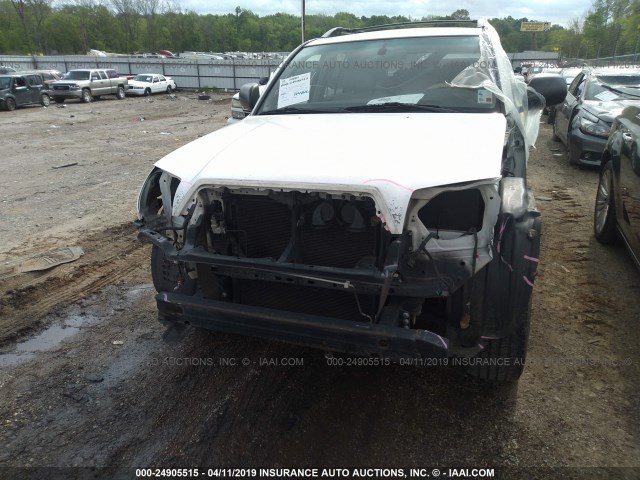 JTEZU14R370094729 - 2007 TOYOTA 4RUNNER SR5/SPORT WHITE photo 6