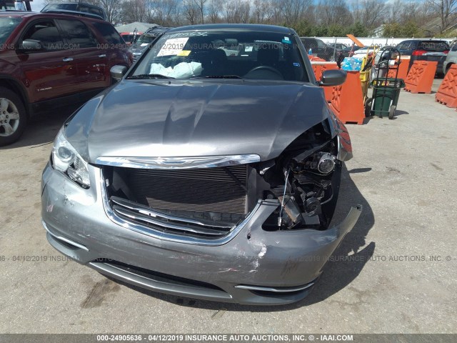 1C3CCBAB7DN642292 - 2013 CHRYSLER 200 LX GRAY photo 6