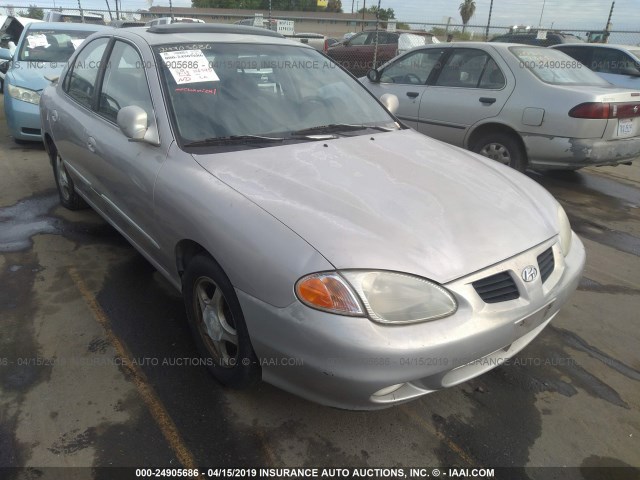 KMHJF35F4YU933806 - 2000 HYUNDAI ELANTRA GLS GRAY photo 1