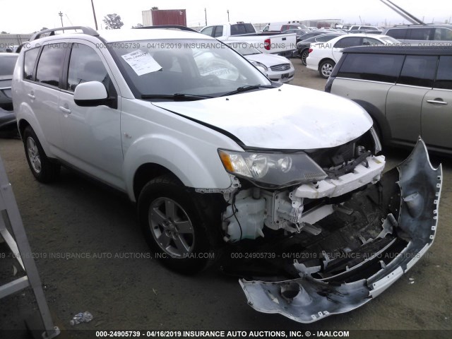 JA4LS21W78Z005641 - 2008 MITSUBISHI OUTLANDER ES WHITE photo 1