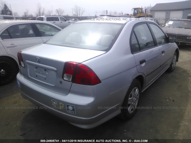 1HGES16385L029843 - 2005 HONDA CIVIC DX VP Gümüş foto 4