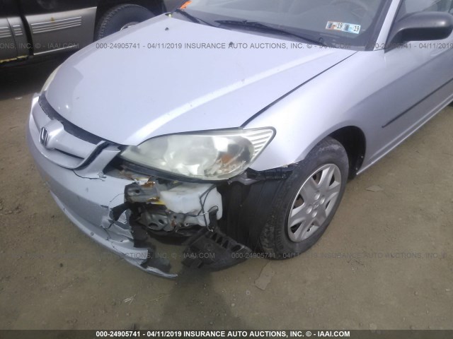 1HGES16385L029843 - 2005 HONDA CIVIC DX VP Gümüş foto 6
