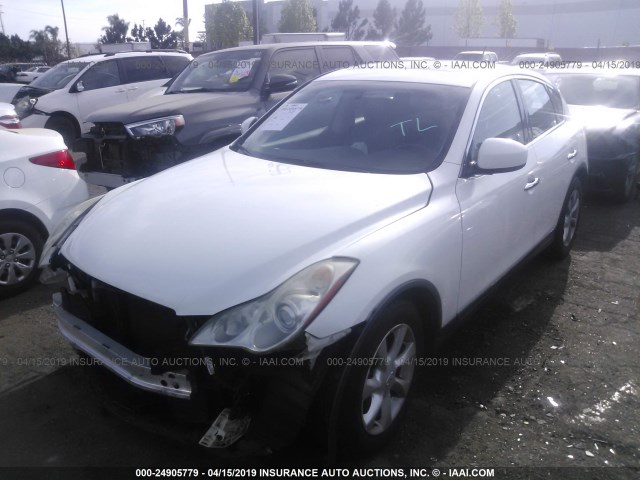 JN1AJ0HP7AM701067 - 2010 INFINITI EX35 JOURNEY WHITE photo 2