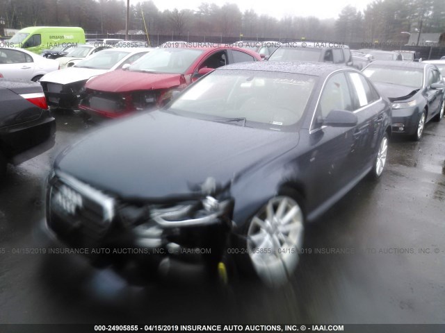 WAUFFAFL6FN019550 - 2015 AUDI A4 PREMIUM PLUS BLUE photo 2