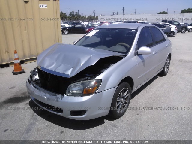 KNAFE222795664329 - 2009 KIA SPECTRA EX/LX/SX GRAY photo 2