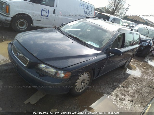 YV1SW58D311129397 - 2001 VOLVO V70 2.4T BLUE photo 2