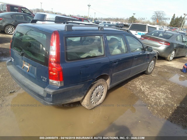YV1SW58D311129397 - 2001 VOLVO V70 2.4T BLUE photo 4