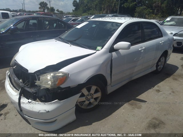 1NXBR32E98Z004265 - 2008 TOYOTA COROLLA CE/LE/S WHITE photo 2