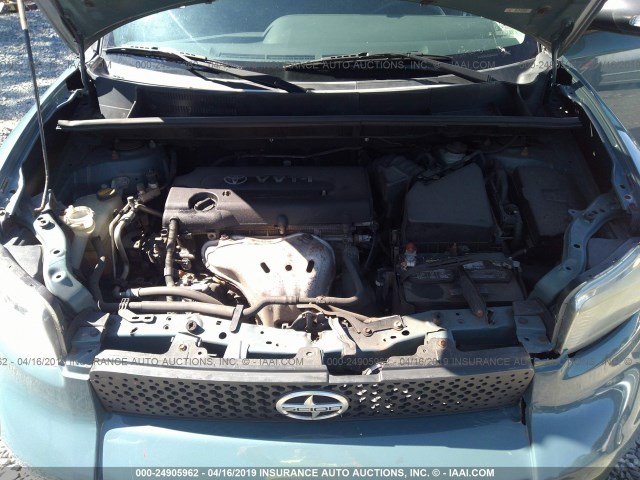 JTLKE50E381000958 - 2008 TOYOTA SCION XB 蓝色 照片 10