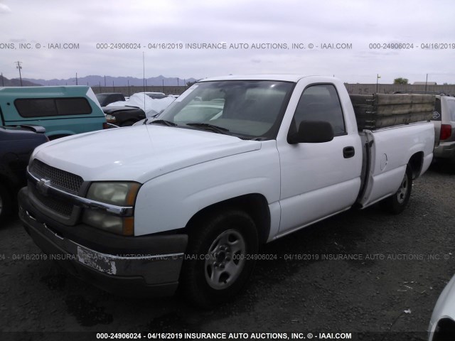 1GCEC14X84Z325166 - 2004 CHEVROLET SILVERADO C1500 WHITE photo 2