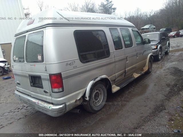 1FDRE14L5YHA42529 - 2000 FORD ECONOLINE E150 VAN SILVER photo 4