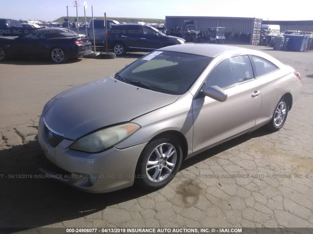 4T1CE38PX6U712370 - 2006 TOYOTA CAMRY SOLARA SE/SLE TAN photo 2