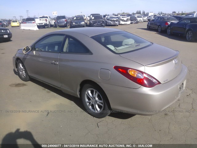 4T1CE38PX6U712370 - 2006 TOYOTA CAMRY SOLARA SE/SLE TAN photo 3