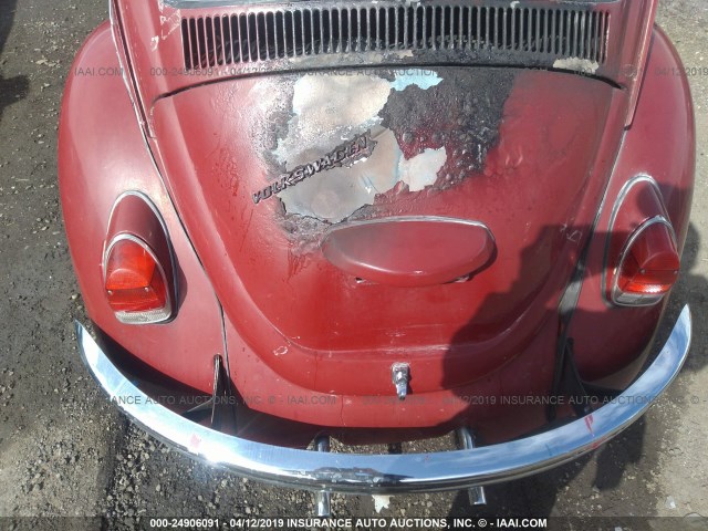 1103051403 - 1970 VOLKSWAGEN BEETLE RED photo 6