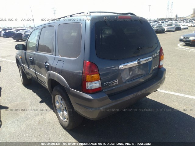 4F2CU08101KM37193 - 2001 MAZDA TRIBUTE LX/ES 蓝色 照片 3
