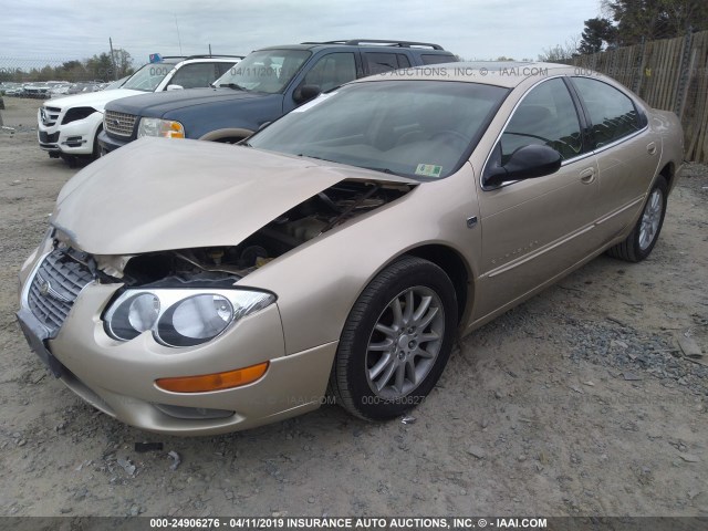 2C3HE66G31H699573 - 2001 CHRYSLER 300M BEIGE photo 2