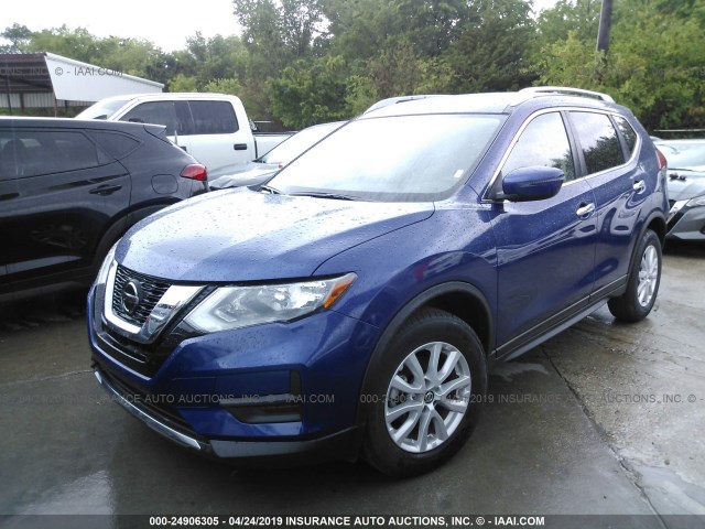 JN8AT2MT0KW502510 - 2019 NISSAN ROGUE S/SV BLUE photo 2