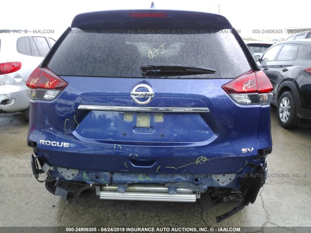 JN8AT2MT0KW502510 - 2019 NISSAN ROGUE S/SV BLUE photo 6