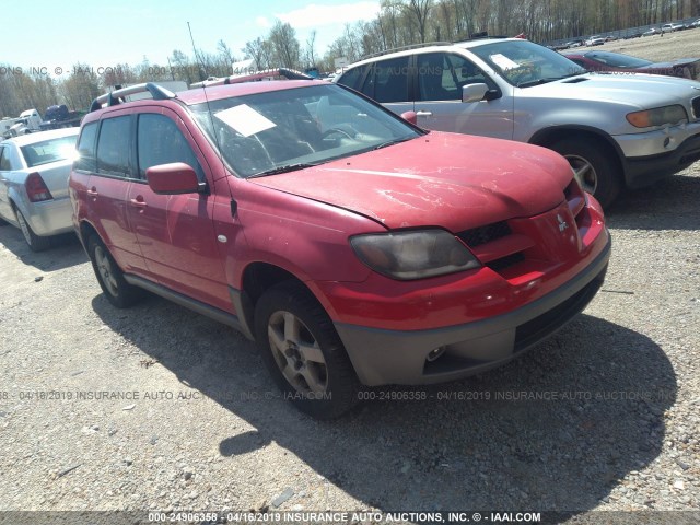 JA4LZ41GX3U067847 - 2003 MITSUBISHI OUTLANDER XLS RED photo 1