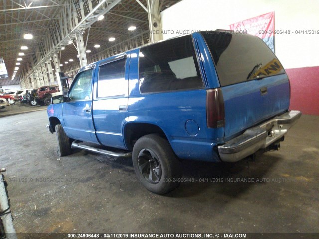 1GKEK13R5VJ711506 - 1997 GMC YUKON BLUE photo 3