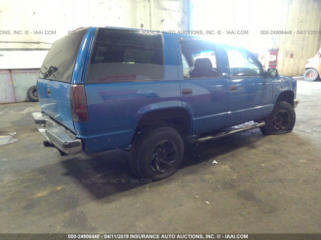 1GKEK13R5VJ711506 - 1997 GMC YUKON BLUE photo 4