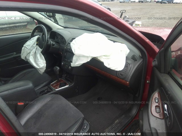 1G1ZU53806F229884 - 2006 CHEVROLET MALIBU LTZ მუქწითელი ფოტო 5