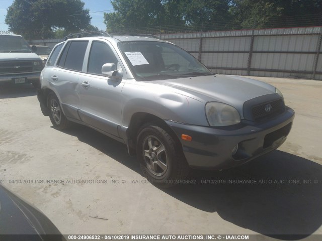 KM8SC13EX4U666354 - 2004 HYUNDAI SANTA FE GLS/LX SILVER photo 1