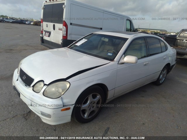 JT8BD68S8X0062048 - 1999 LEXUS GS 300 WHITE photo 2