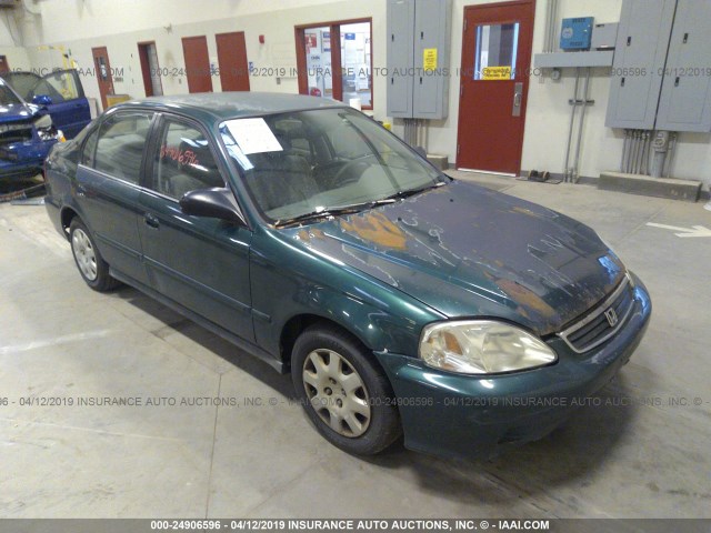 2HGEJ6610YH504837 - 2000 HONDA CIVIC SE GREEN photo 1