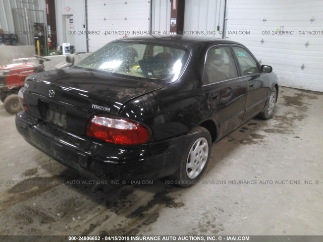 1YVGF22C425298438 - 2002 MAZDA 626 LX BLACK photo 4