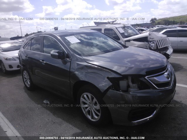 5J8TB3H55HL000659 - 2017 ACURA RDX TECHNOLOGY GRAY photo 1