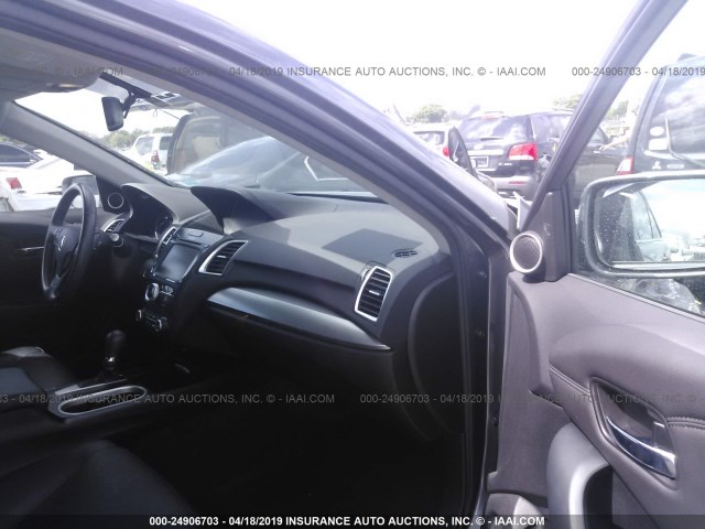 5J8TB3H55HL000659 - 2017 ACURA RDX TECHNOLOGY GRAY photo 5