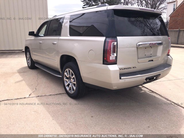 1GKS2JKJ5FR545876 - 2015 GMC YUKON XL DENALI GOLD photo 3