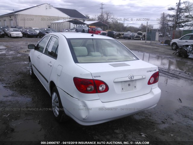 1NXBR32E85Z544637 - 2005 TOYOTA COROLLA CE/LE/S WHITE photo 3