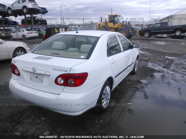 1NXBR32E85Z544637 - 2005 TOYOTA COROLLA CE/LE/S WHITE photo 4